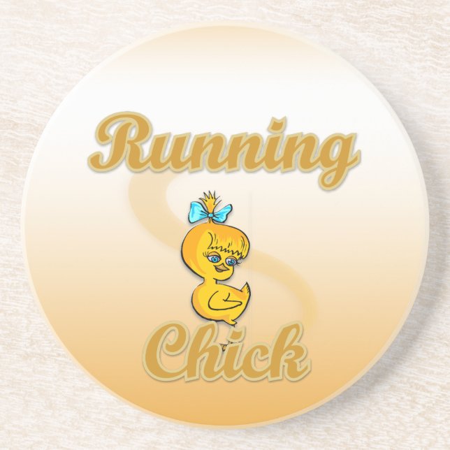Posavasos De Arenisca Chick en ejecución (Frente)