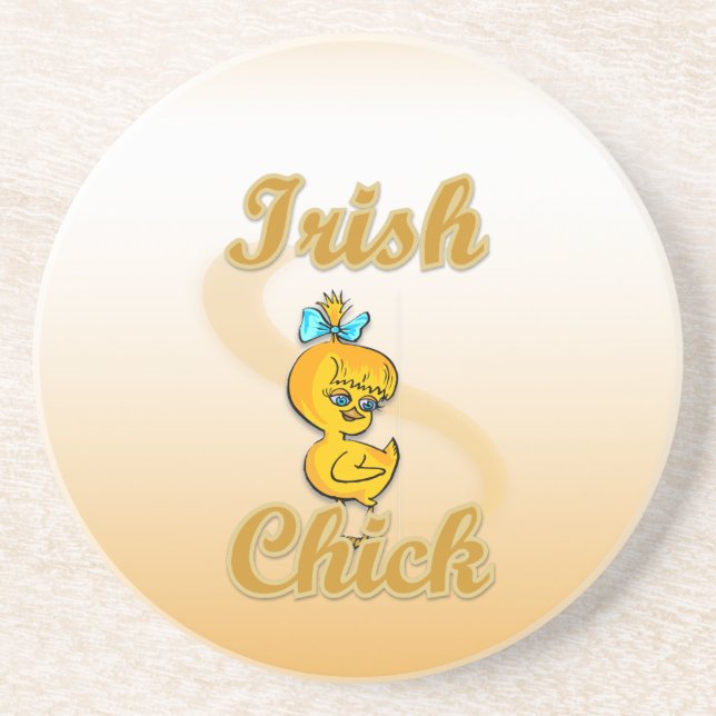 Posavasos De Arenisca Chick irlandés (Frente)