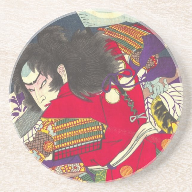 Posavasos De Arenisca Chikanobu Samurai 3:5 (Frente)