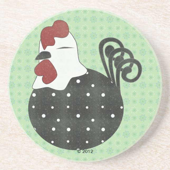 Posavasos De Arenisca Chubby Chicken (Frente)