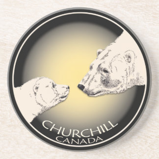 Posavasos De Arenisca Churchill Canada Souvenir Coasters Churchill Regal