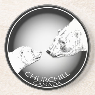 Posavasos De Arenisca Churchill Canada Souvenir Coasters Churchill Regal