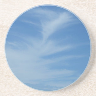 Posavasos De Arenisca Cielo azul con nubes blancas resumen foto natural