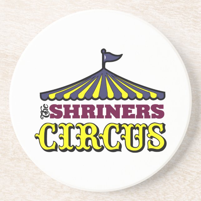 Posavasos De Arenisca Circo de Shriners (Frente)