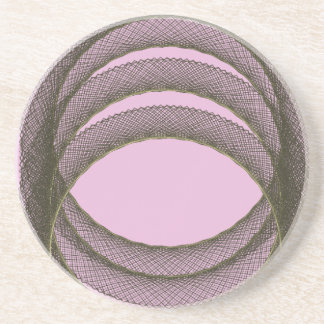 Posavasos De Arenisca círculos superpuestos en el fondo púrpura abstract