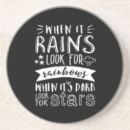 Posavasos De Arenisca Cita de motivación inspiradora considera positiva