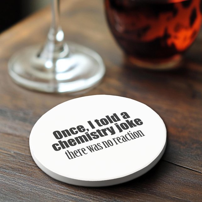 Posavasos De Arenisca Cita divertida del profesor de química - sin reacc (Sandstone Coaster)