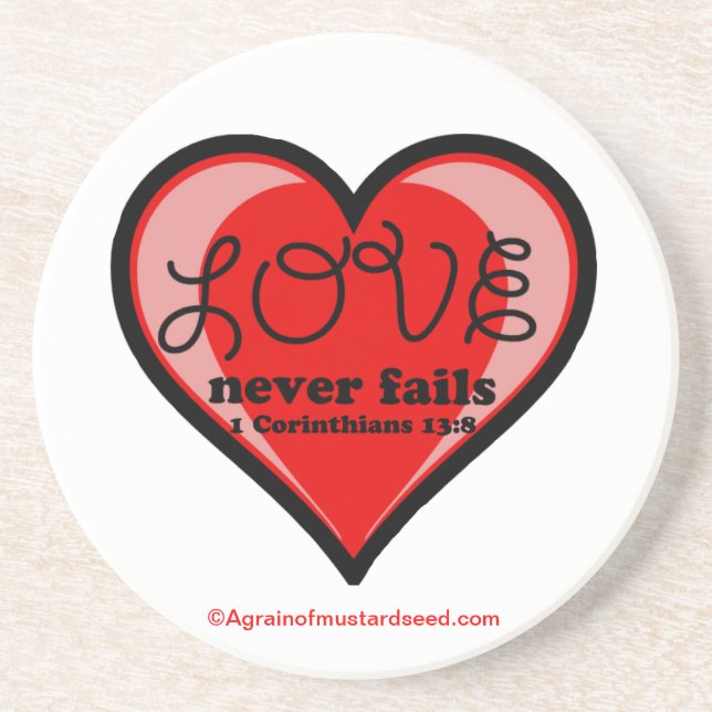 Posavasos De Arenisca Citas cristianas Inspiradoras (Frente)