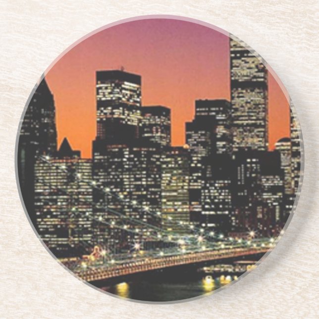 Posavasos De Arenisca City Vision Coaster (Frente)