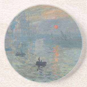 Posavasos De Arenisca Claude Monet Impression Sunrise Soleil Levant