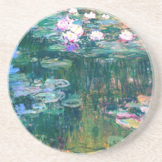 Posavasos De Arenisca Claude Monet Water Lilies 1917 (Frente)