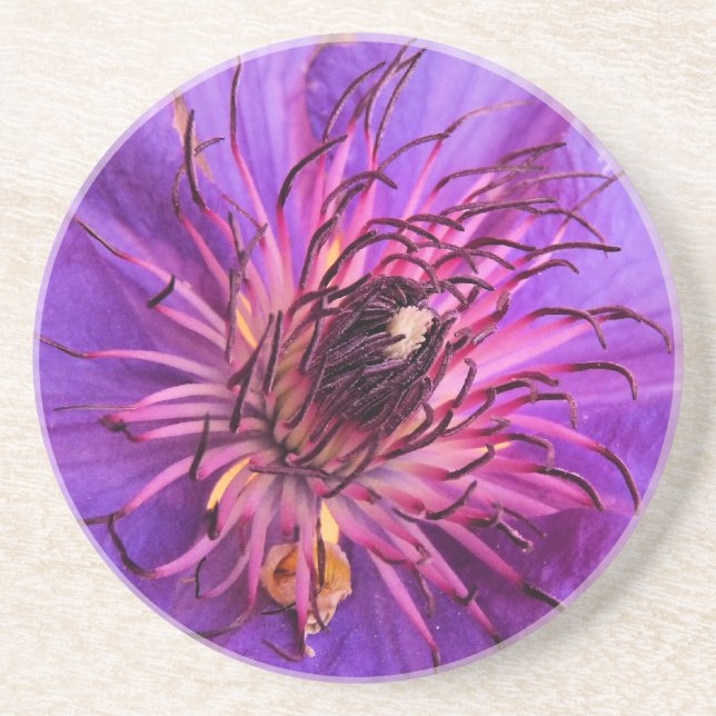 POSAVASOS DE ARENISCA CLEMATIS (Frente)