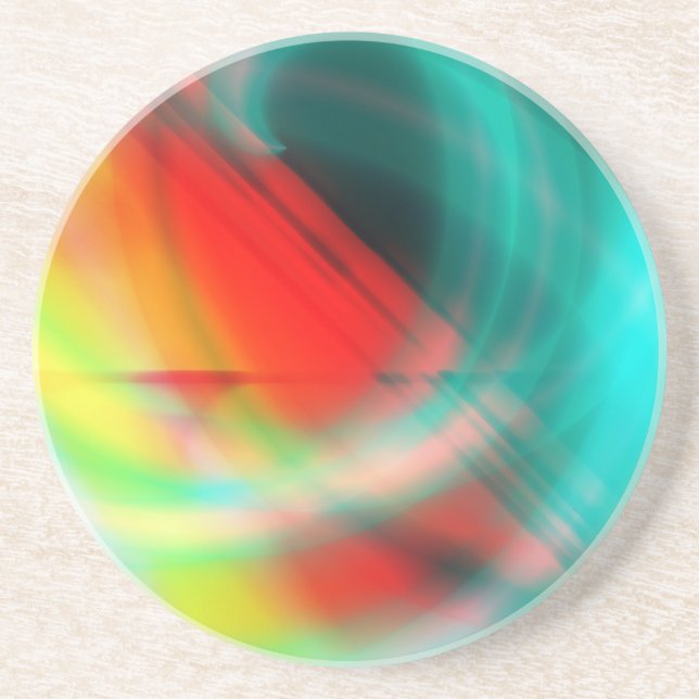 Posavasos De Arenisca Coaster abstracto (Frente)