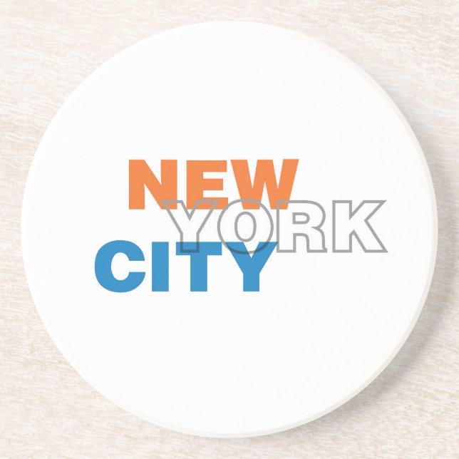 Posavasos De Arenisca Coaster de Nueva York (Frente)