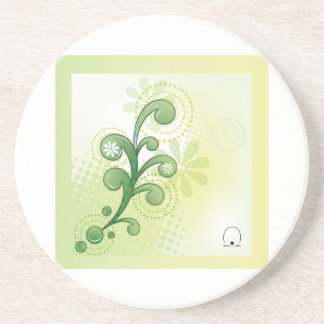 Posavasos De Arenisca Coaster-Green 컵받침-그린