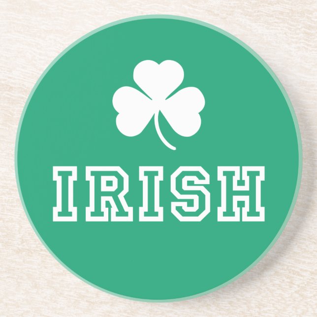 Posavasos De Arenisca Coaster Irlandés (Frente)
