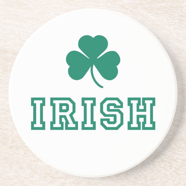 Posavasos De Arenisca Coaster Irlandés (Frente)