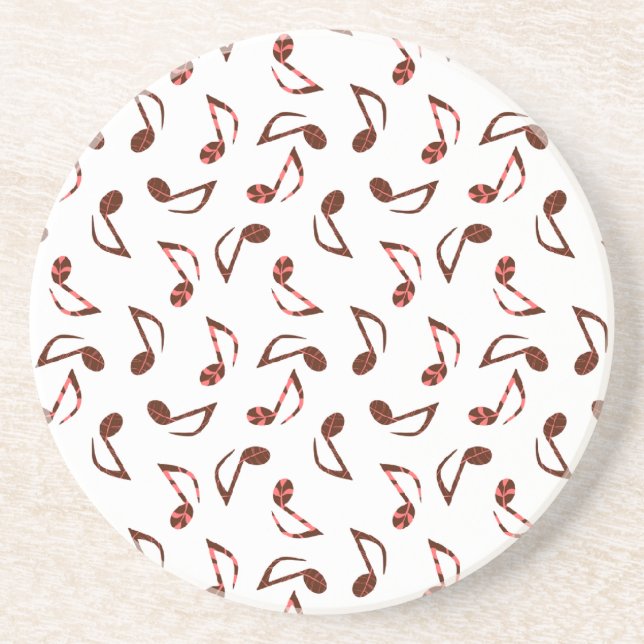 Posavasos De Arenisca Coaster Music Notes (Frente)