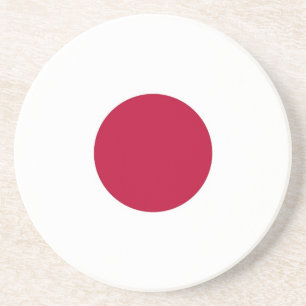 Posavasos De Arenisca Coaster with Flag of Japan