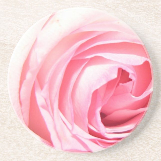 Posavasos De Arenisca Coasters de rosa rosa rosa (Frente)
