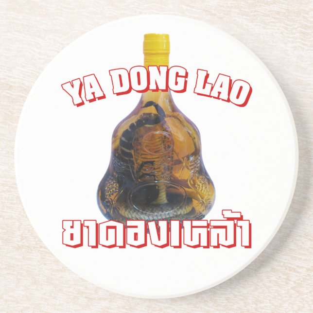 Posavasos De Arenisca Cobra Snake Vs Scorpion Whiskey ... Yadong Lao (Frente)