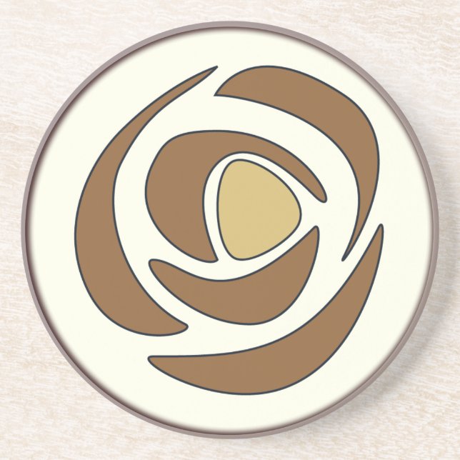 Posavasos De Arenisca Cobre de mackinrose (Frente)