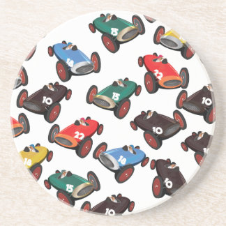 Posavasos De Arenisca Coches de carreras antiguos
