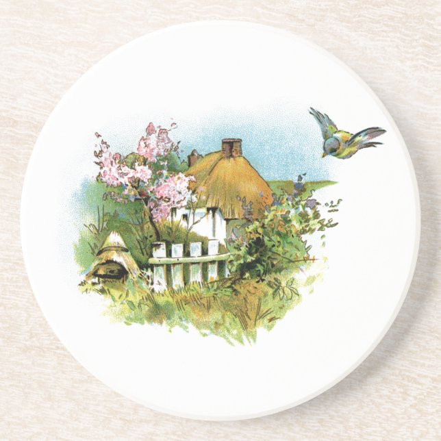 Posavasos De Arenisca Cocina casera con arenisca (Frente)