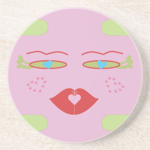 Posavasos De Arenisca Cocorroli, el Sponap rosado Coaster.ai