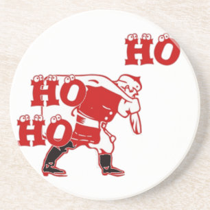 Posavasos De Arenisca Colección Fuerte Santa Ho Ho Ho Ho