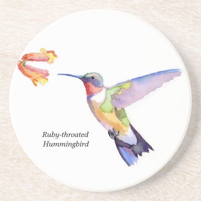 Posavasos De Arenisca colibrí Rubí-throated (Frente)