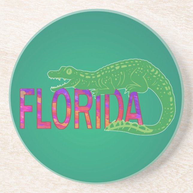 Posavasos De Arenisca Coligador de Florida (Frente)