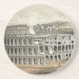 Posavasos De Arenisca Coliseo romano Vintage Art