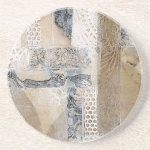 Posavasos De Arenisca Collage de encaje I