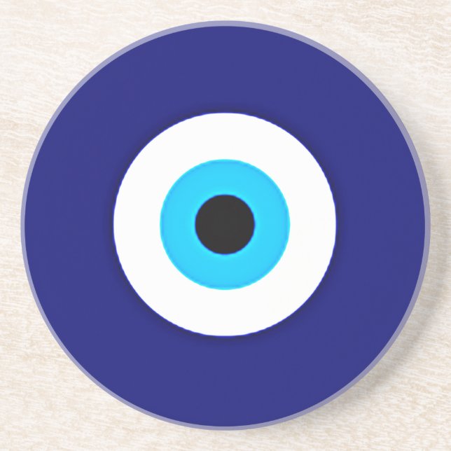 Posavasos De Arenisca Collar de Ojo Turco (Frente)
