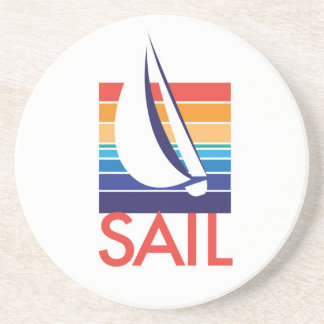 Posavasos De Arenisca Color Square_Sail del barco