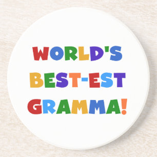 Posavasos De Arenisca Colores brillantes del Mejor-est Gramma del mundo