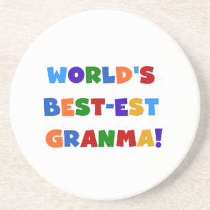 Posavasos De Arenisca Colores brillantes del Mejor-est Granma del mundo