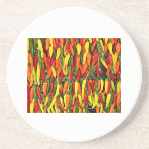 Posavasos De Arenisca Colores de pimientas