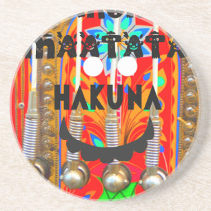 Posavasos De Arenisca Colores del carnaval de samba Hakuna Matata blando