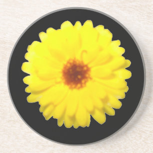 Posavasos De Arenisca Colores Marigold Amarillo Fluorescente