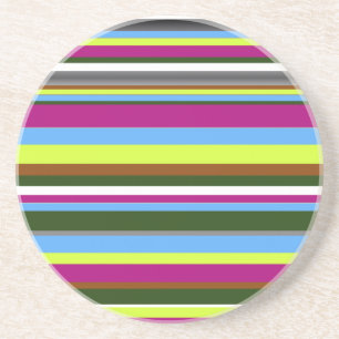 Posavasos De Arenisca Colorida banda de diseño personalizada