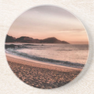 Posavasos De Arenisca Colorida puesta de sol de Cabo
