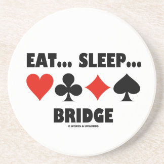 Posavasos De Arenisca Coma… Sueño… Puente (juegos de la tarjeta del