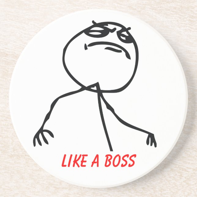 Posavasos De Arenisca Como Boss (Frente)