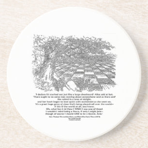 Posavasos De Arenisca Como un juego grande del tablero de ajedrez del