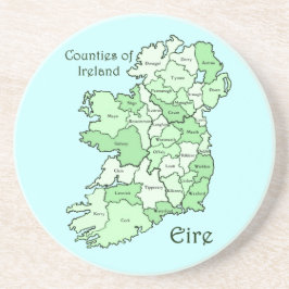 Posavasos De Arenisca Condados del mapa de Irlanda