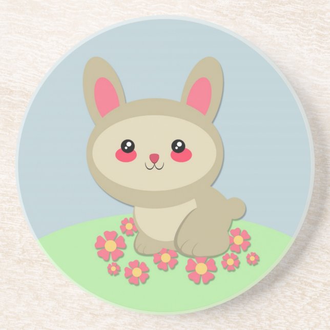 Posavasos De Arenisca CONEJITO - práctico de costa (Frente)