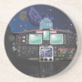 Posavasos De Arenisca Consola de nave espacial