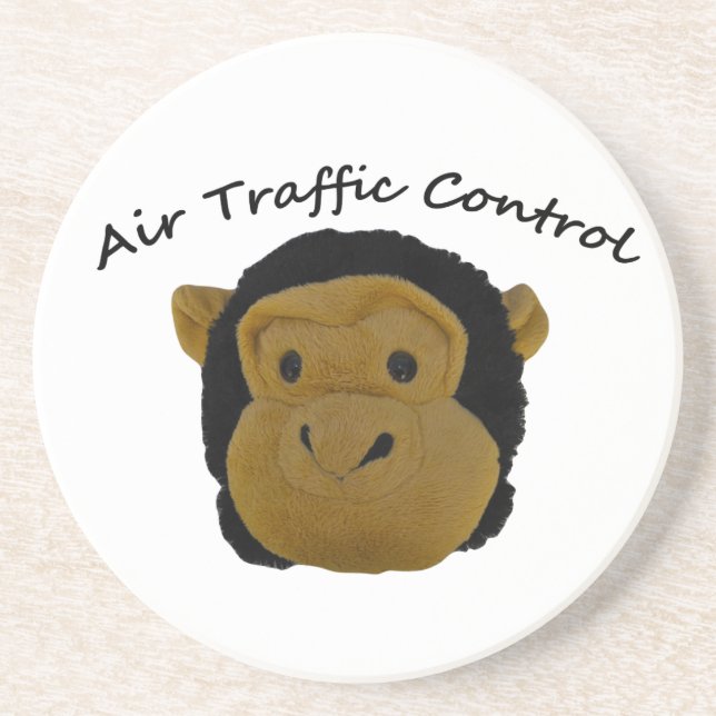 Posavasos De Arenisca Control de Tráfico Aéreo (Frente)